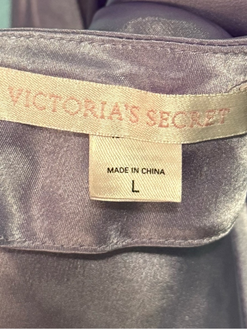 Victoria's Secret Shimmery Lavender Satin Dress